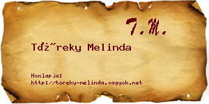 Töreky Melinda névjegykártya